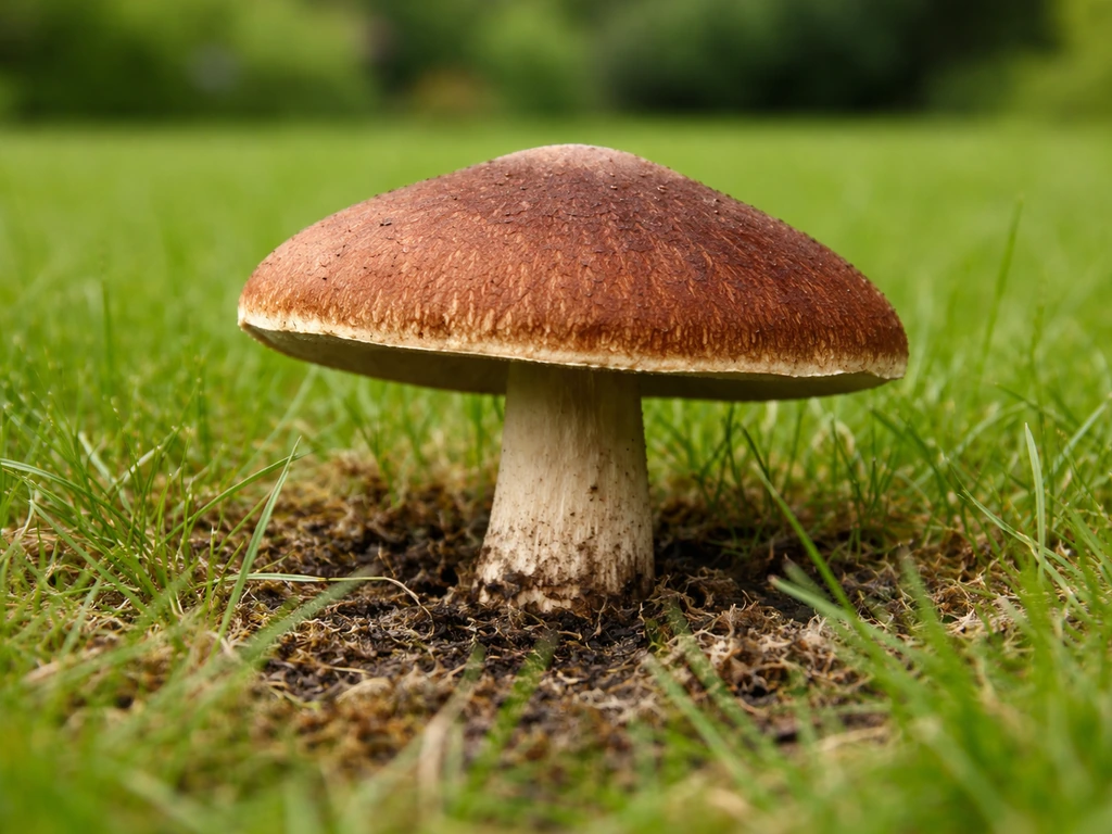 Gros champignon brun dans le gazon : diagnostic et plan d’action